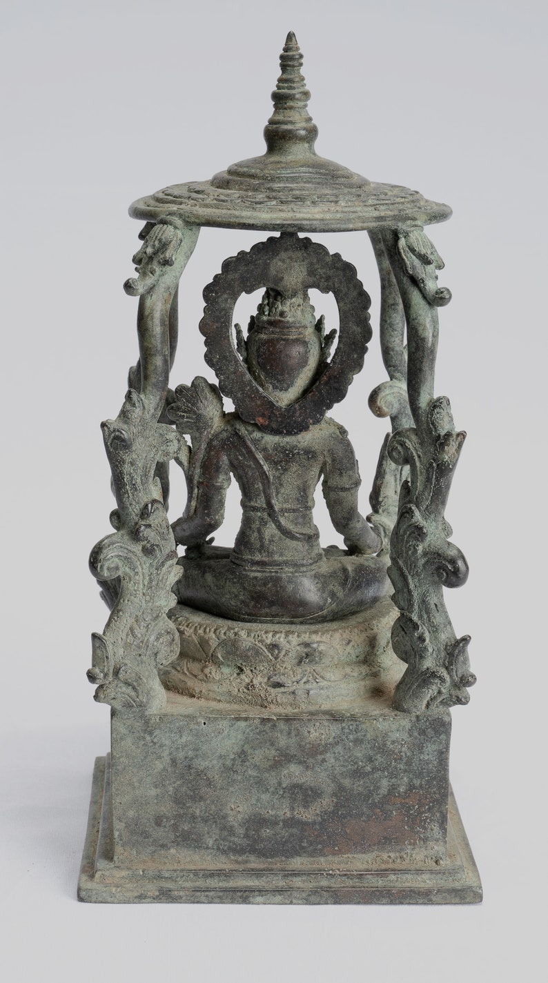 Tara Statue Antique Java Style Majapahit Seated Bronze Devi - Etsy