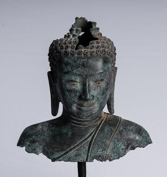仏陀　ブッダ　仏頭　銅像　インテリア　お守り　アンティーク　安らぎ 仏陀ブッダ仏頭銅像インテリアお守りアンティーク安らぎ