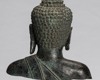 骨董　アンティーク　クメール　仏頭　ブッダ　Buddha head 仏像　石仏 骨董 アンティーク クメール 仏頭 ブッダ Buddha head 仏像 石仏