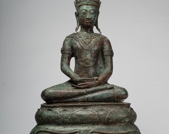 アユタヤ様式の座像仏像のお守り - Etsy 日本