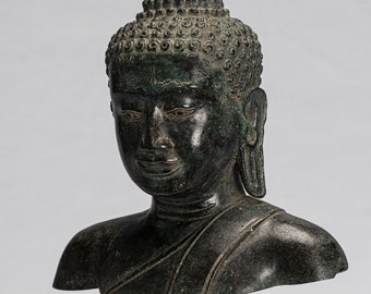 古い仏頭 唐物 東南アジア 残欠