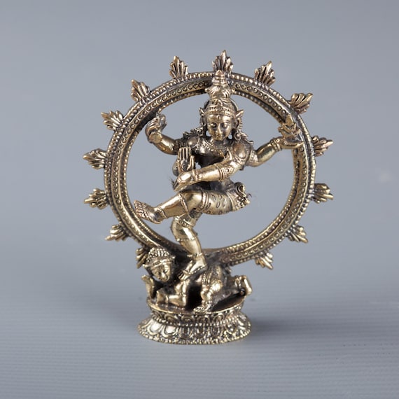 Statuette Bronze Shiva Nataraja Dansant – 22 Cm, 1 Kg, Inde, Art Bouddhique