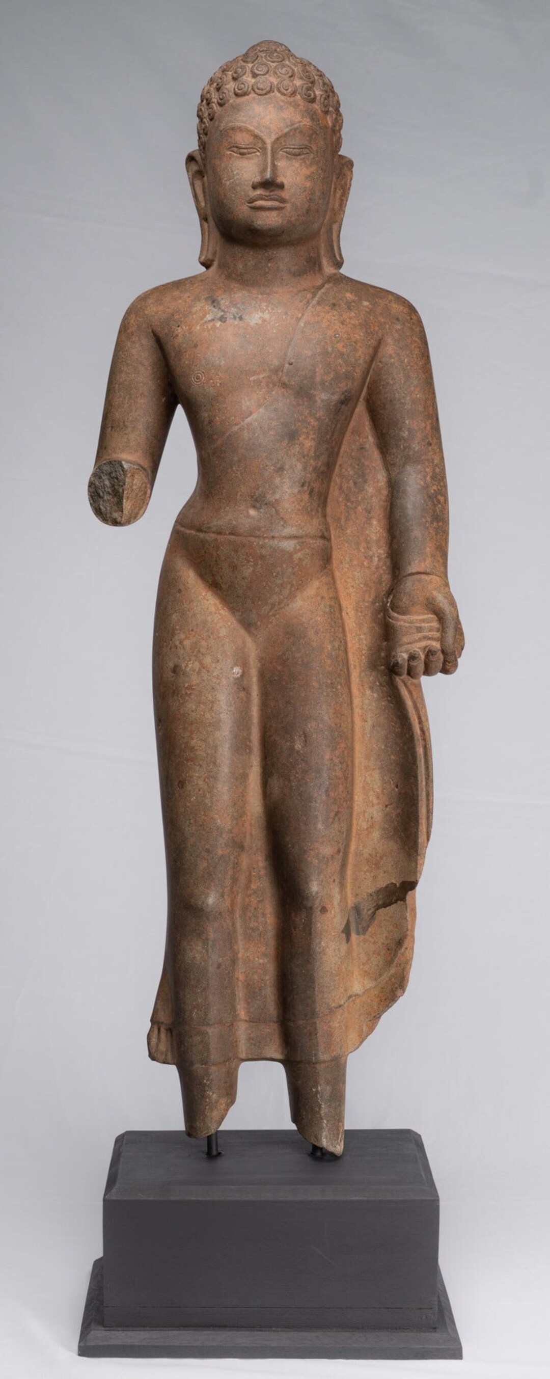 ヴィンテージ★仏陀像★美術品/木彫り/彫刻★アンティーク★仏像 木彫 仏教美術 ヴィンテージ彫刻 チーク丸太一木 釈迦像 仏陀