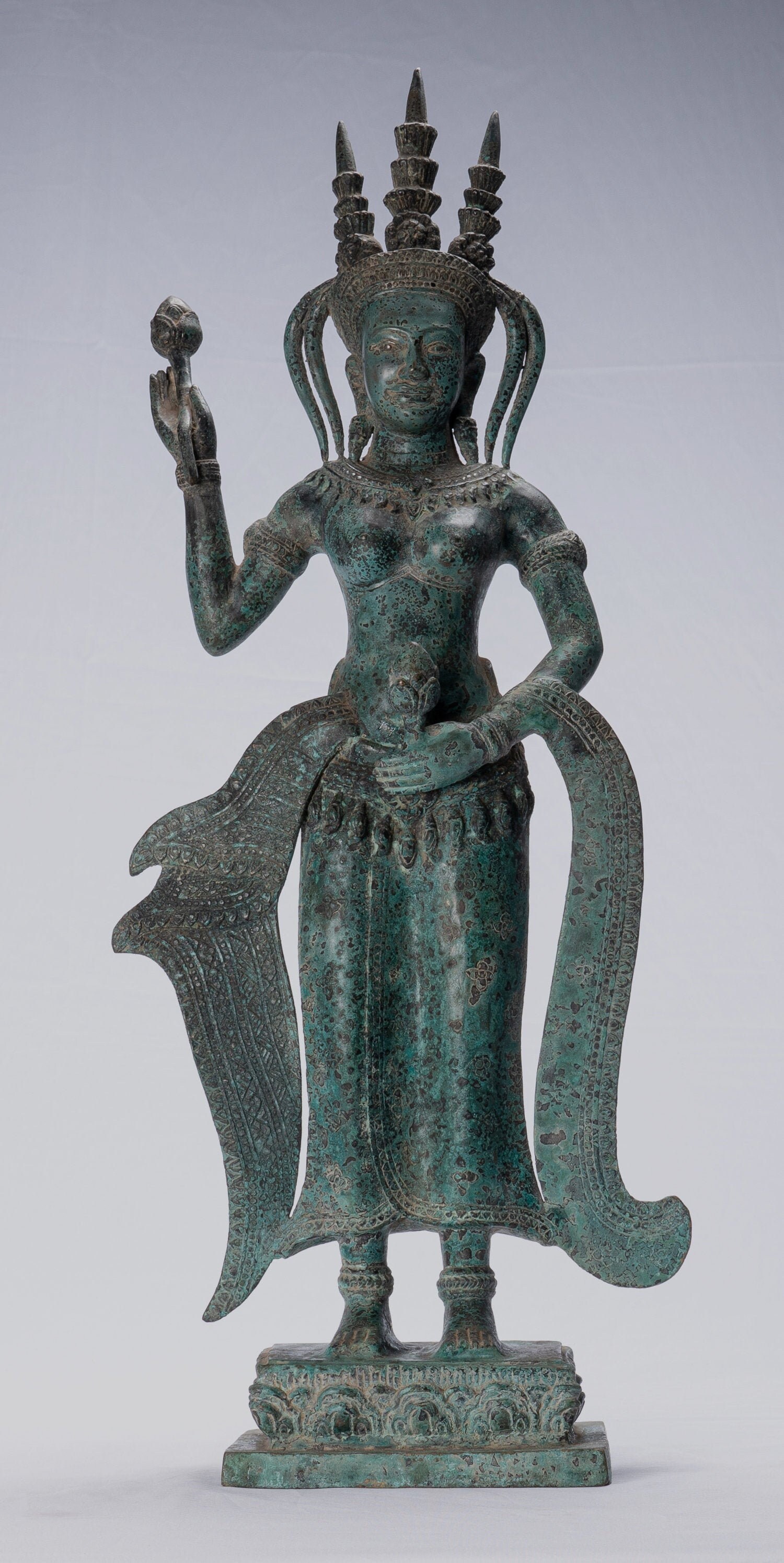 Buy Apsara Statue Antique Khmer Style Bronze Angkor Wat Apsara Online in  India - Etsy