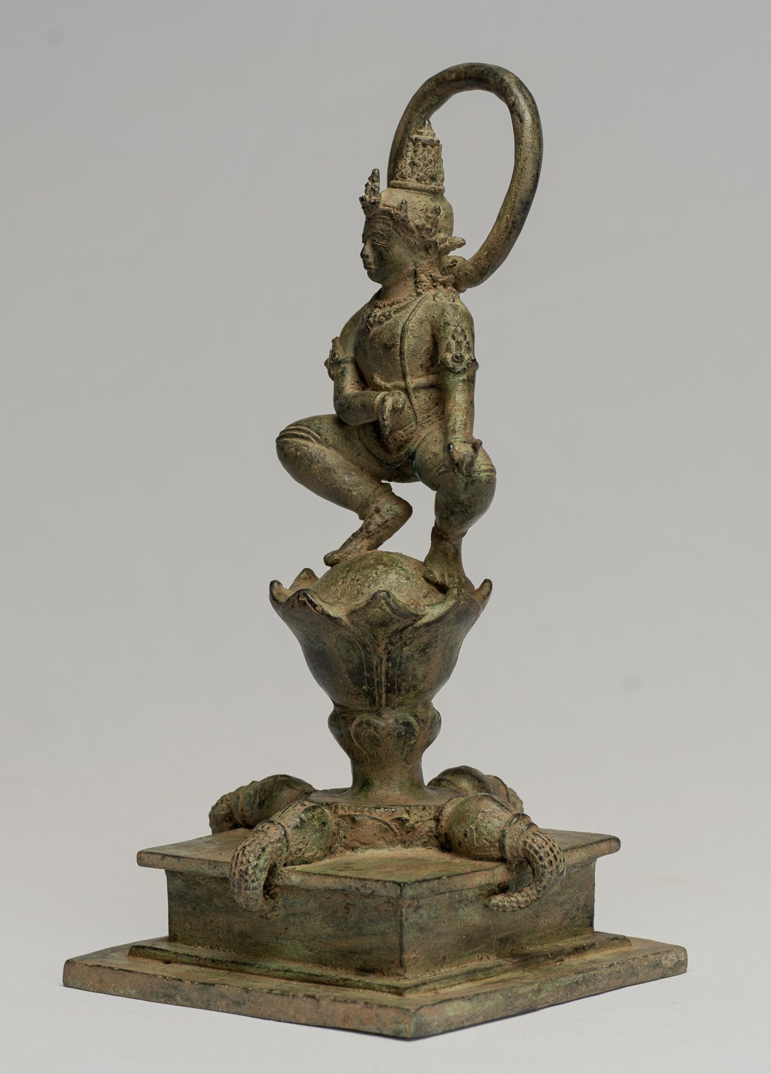 Tara Statue Antique Java Style Majapahit Seated Bronze Devi - Etsy