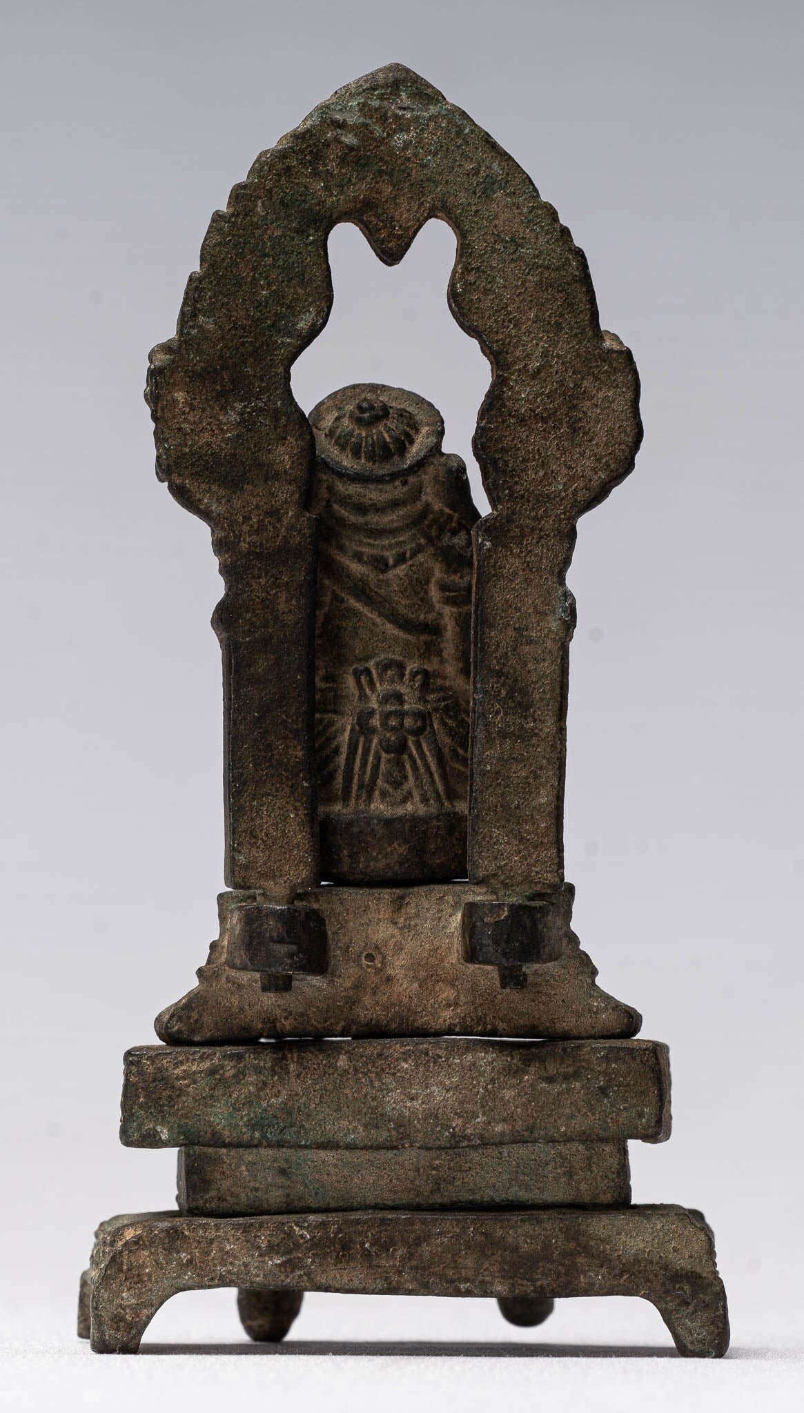 ガネーシャ像 - アンティークタイ風 ブロンズ製 ガネーシャ座像 - 11