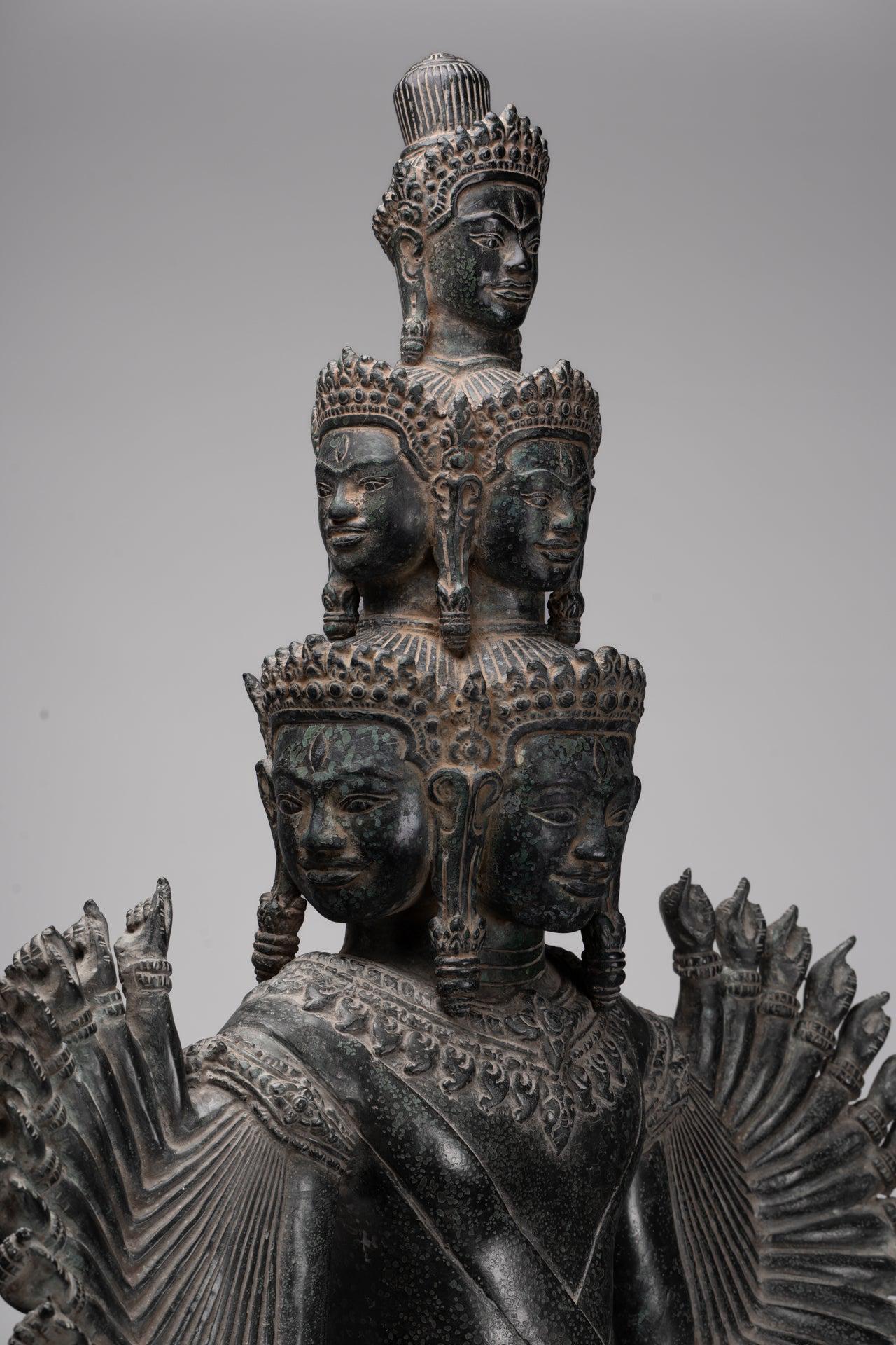 神像 - アンティーク クメール スタイル アンコール ワット 般若波羅蜜