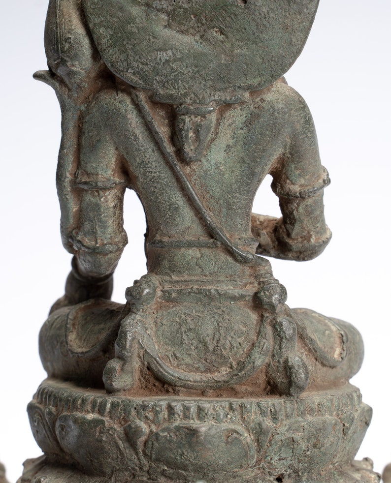 Tara Statue Antique Java Style Majapahit Seated Bronze Devi | Etsy