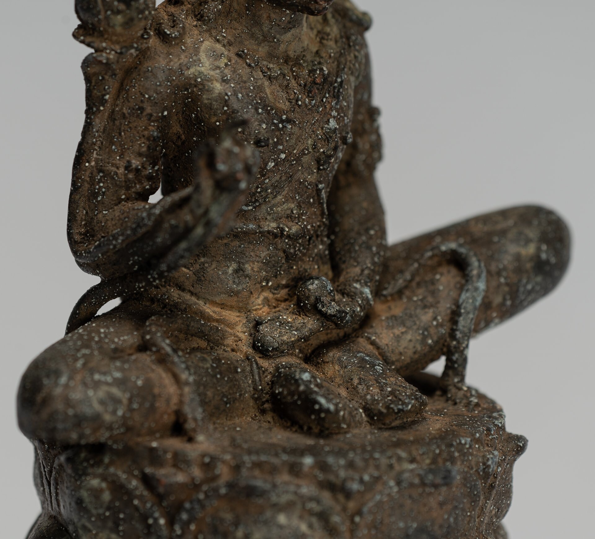 Tara Statue Antique Java Style Majapahit Seated Bronze Devi | Etsy