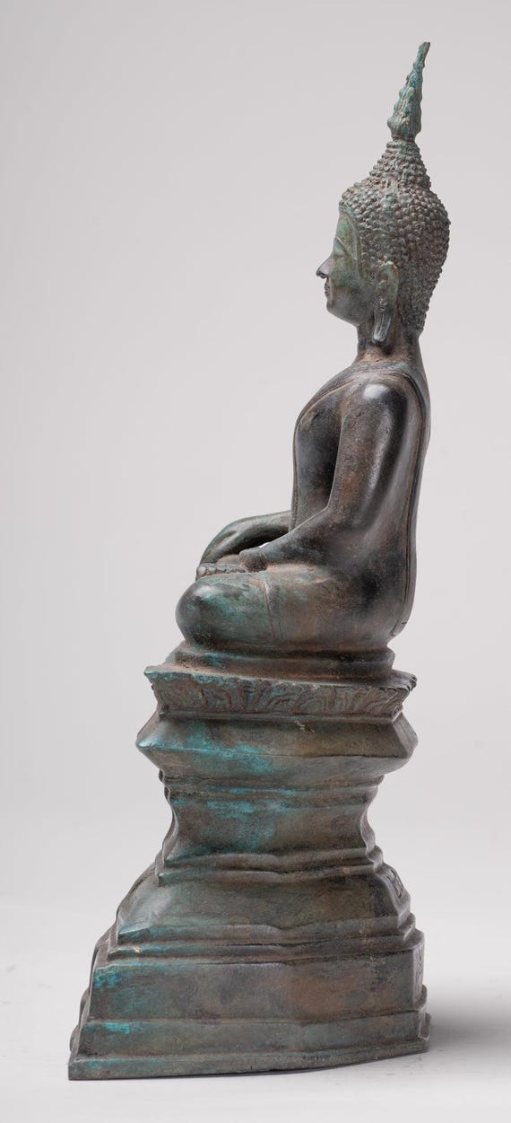 仏像 - アンティーク スコータイ スタイル タイ悟りの仏像 - 31