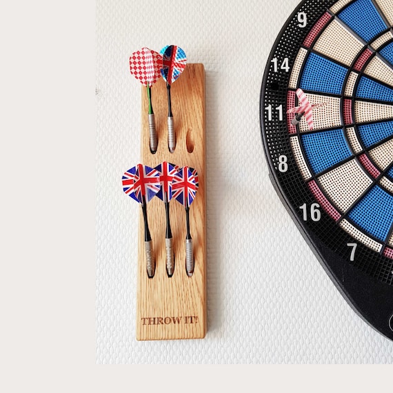 Porte-fléchettes, porte-fléchettes en bois, arbre à fléchettes, cadeau  personnalisé pour lui -  France