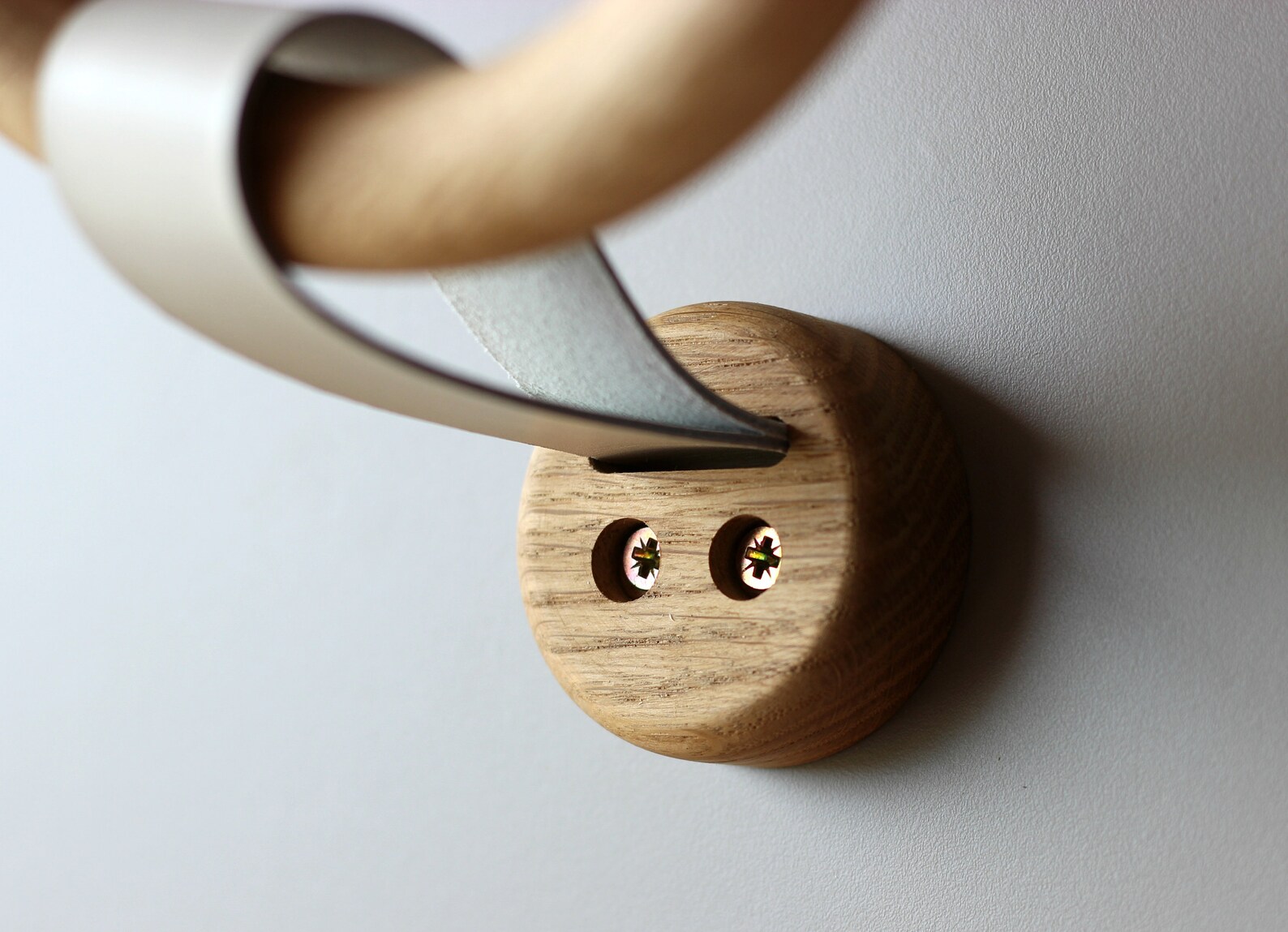 Walnut Wood Towel Ring Wooden Wall Towel Rack Personalized Etsy