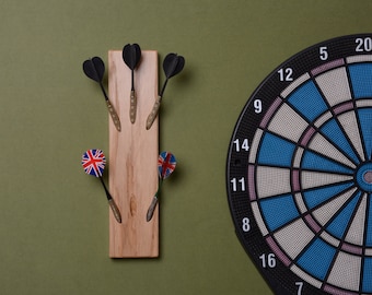Dart rack wood, darts holder, dart tree, Personalized darts gift for fathers day