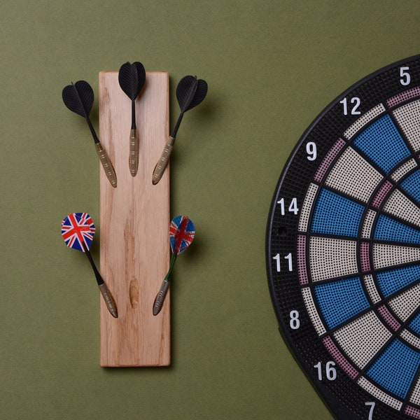 Dart rack wood, darts holder, dart tree, Personalized darts gift for fathers day
