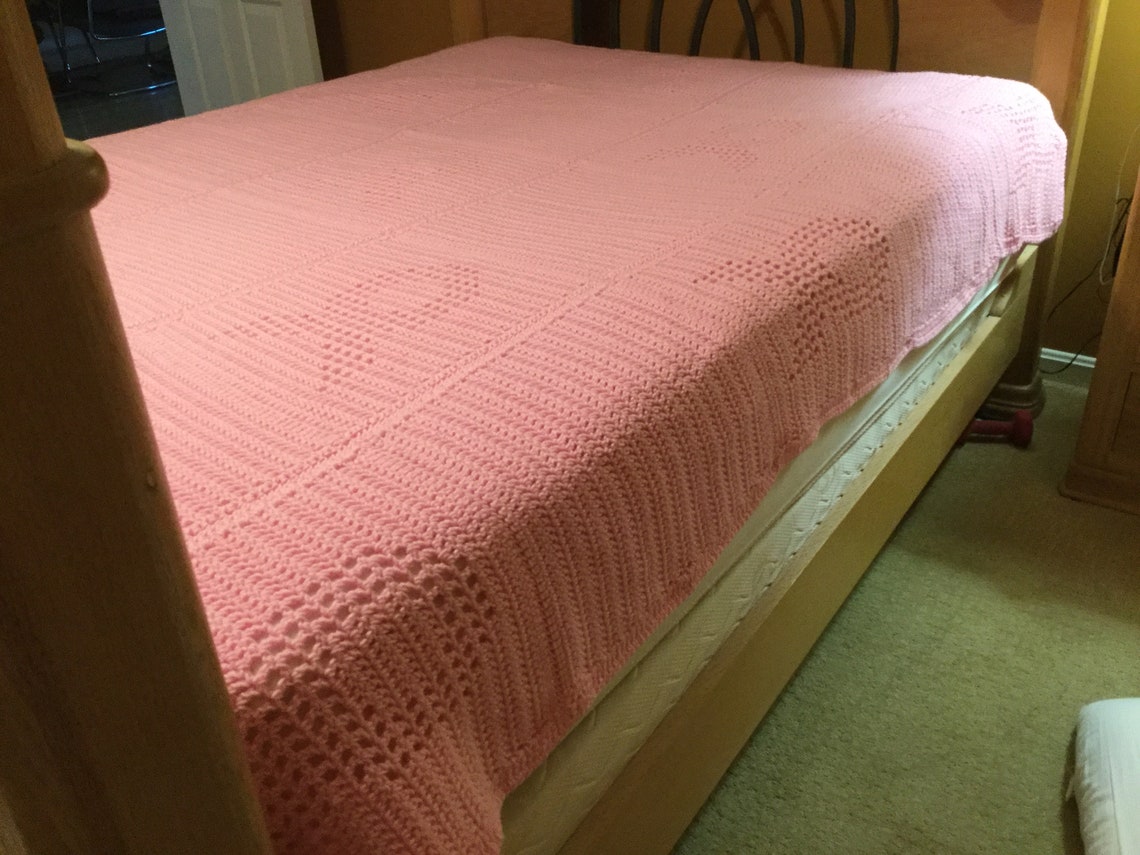 Breast cancer blanket survivor afghan pink ribbon afghan Etsy.de
