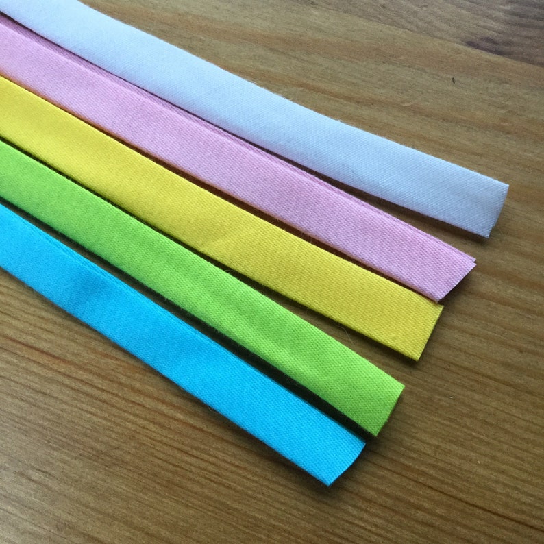 5yd 3/8inch 10 Mm Doublefold 100 Cotton Bias Tape Etsy