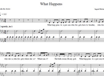 What Happens - The Notebook (Broadway) - Joy Woods - Ingrid Michaelson - Full Transcription - Voice & Piano Arrangement