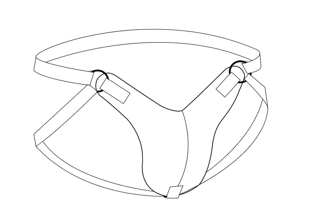 Codpiece template Male/female Etsy