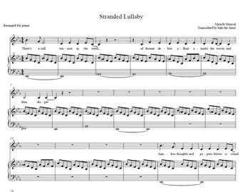 Stranded Lullaby - Miracle Musical - Sheet Music Transcription - Voice & Piano/Harp