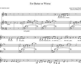 For Better or Worse - The Great Gatsby Musical (Broadway) - Eva Noblezada - Jason Howland - Full Transcription - Voice & Piano Arrangement