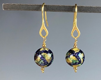 Venetian Glass Earrings - Venetian Jewelry - Colorful Earrings - Italian Glass - World Peace