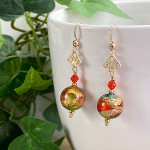 Murano Glass Earrings - Murano Jewelry - Beaded Earrings - Venetian Glass Jewelry -Italian Jewelry - Versailles Drop
