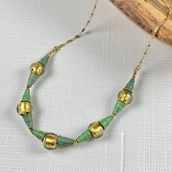 Murano Glass Necklace - Venetian Glass Jewelry - Vintage Murano Glass - Italian Jewelry - Vintage Venice