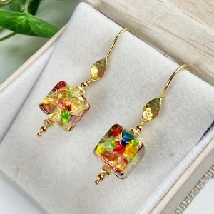 Murano Glass Earrings - Murano Jewelry - Venetian Glass Jewelry -  Italian Jewelry - Colorful Earrings - Gumdrop