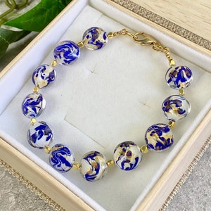 Murano Bracelet - Venetian Murano Glass Jewelry - Beaded Bracelet - Gift For Her - Mother's Day Gift - Italian Jewelry - Old World