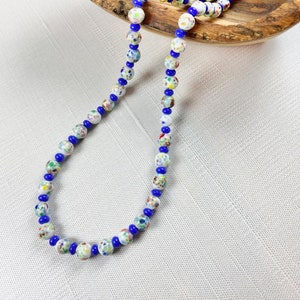 Venetian Glass Necklace - Venetian Jewelry - Vintage Beads Jewelry - Beaded Necklace - Vintage Murano