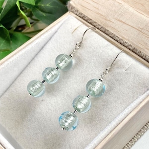 Venetian Glass Earrings - Venetian Glass Jewelry - Italian Glass - Ice Drips