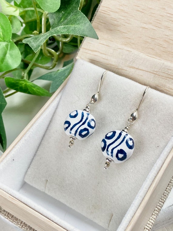 Kazuri Bead Earrings Kazuri African Bead Jewelry Artisan Etsy