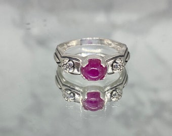 Ruby Solitaire Ring - Ruby Jewelry - July Birthstone - Jewelry Gift - Ruby Rose