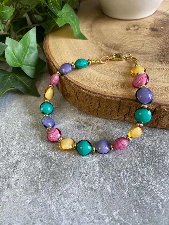 Italian glass deals bracelet