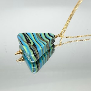 Venetian Glass Necklace - Venetian Jewelry - Venetian Pendant - Italian Glass - Venice Lagoon