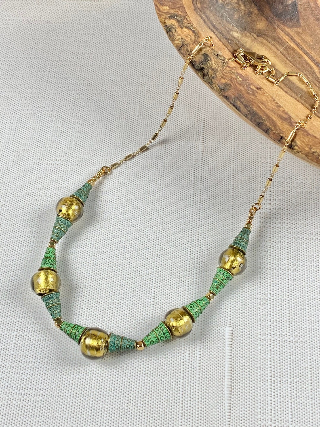 Murano Glass Necklace Glass Jewelry Vintage Murano Glass
