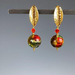 Venetian Glass Earrings - Murano Jewelry - Italian Glass Jewelry - Versailles Dream