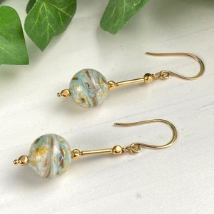 Venetian Glass Earrings - Venetian Jewelry - Italian Gift - New World Aqua