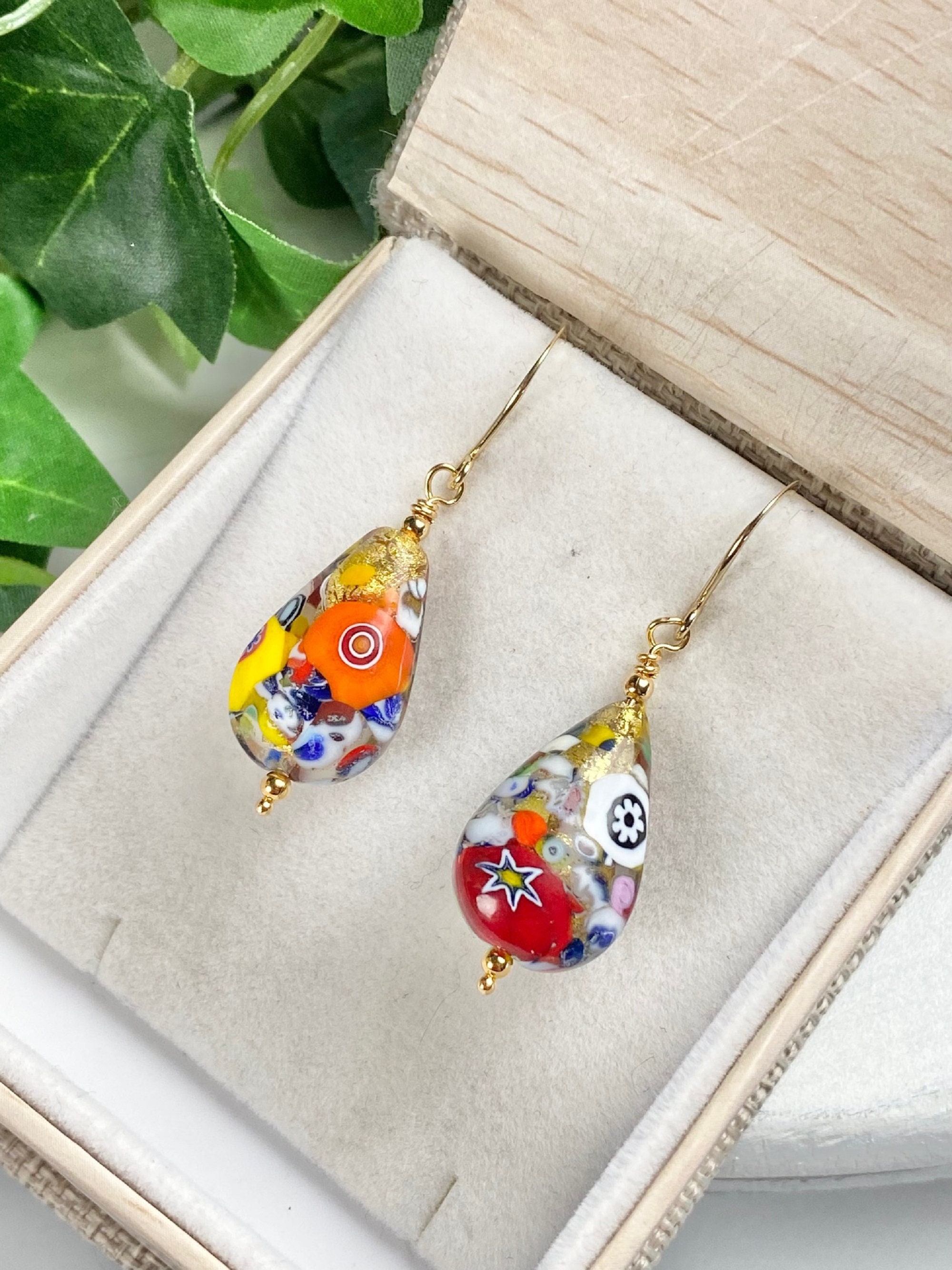 Murano glass earrings discount