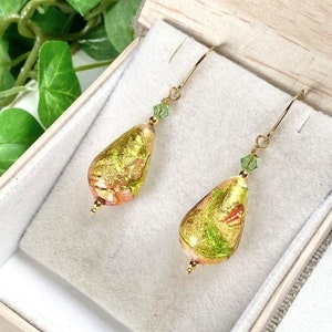Venetian Glass Earrings - Venetian Glass Jewelry - Italian Glass - Quarry