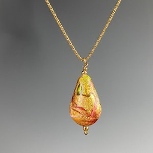 Venetian Glass Pendant Necklace - Venetian Jewelry - Italian Glass - Quarry