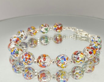 Italian glass deals bracelet