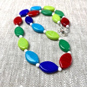 Venetian Glass Necklace - Venetian Glass Jewelry - Vintage Venetian Beads - Murano Garden