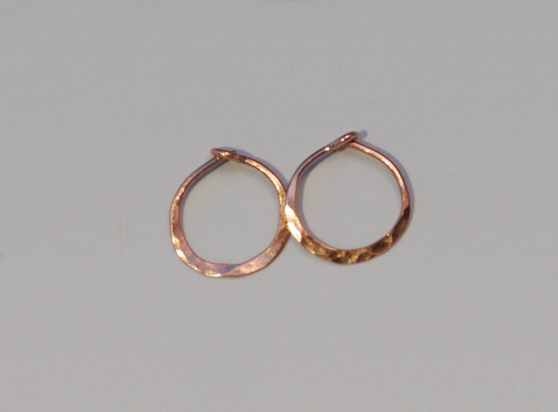 Tiny 8mm 14k Gold Hoops Small Solid Gold Hoops 14k Rose Etsy Canada