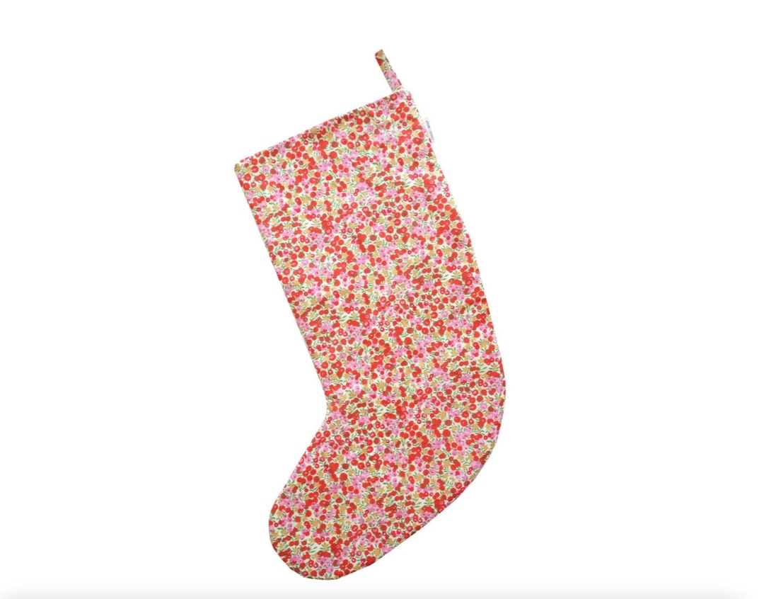 Christmas Stocking Made With Liberty Fabric Wiltshire Stars Etsy