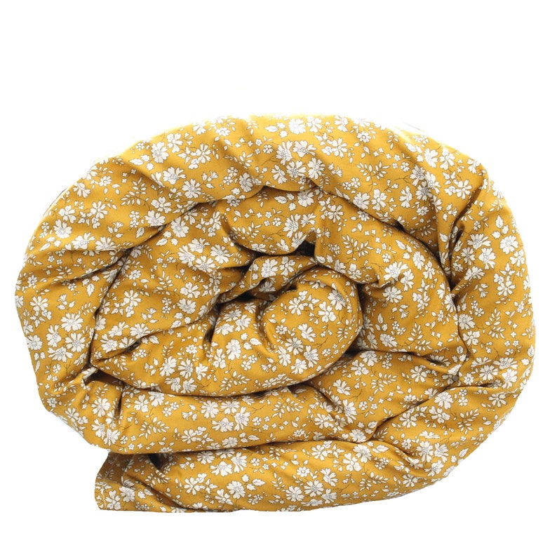 Bedding Made With Liberty Fabric Capel Mustard Coco & Wolf - Etsy
