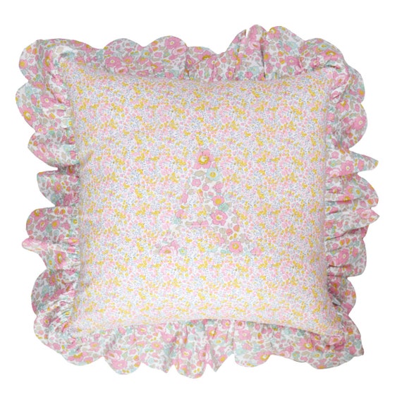 Personalised Scallop Frill Edge Cushion With Insert made with Etsy