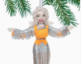 Handmade Felt Dolly Parton Memorial Ornament 2026, I Will Always Love You Ornament,Dolly Tribute,Country Music Legend,In Loving Memory Gift