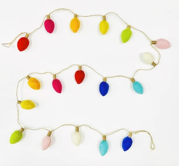 Vintage Christmas Tree Light Garland Christmas Mantel Etsy