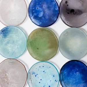 Decorative Glass Bowl, set of 4 bowls, gift for her